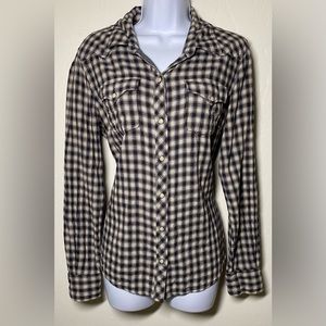 Lucky Brand Button Down Long Sleeve Top